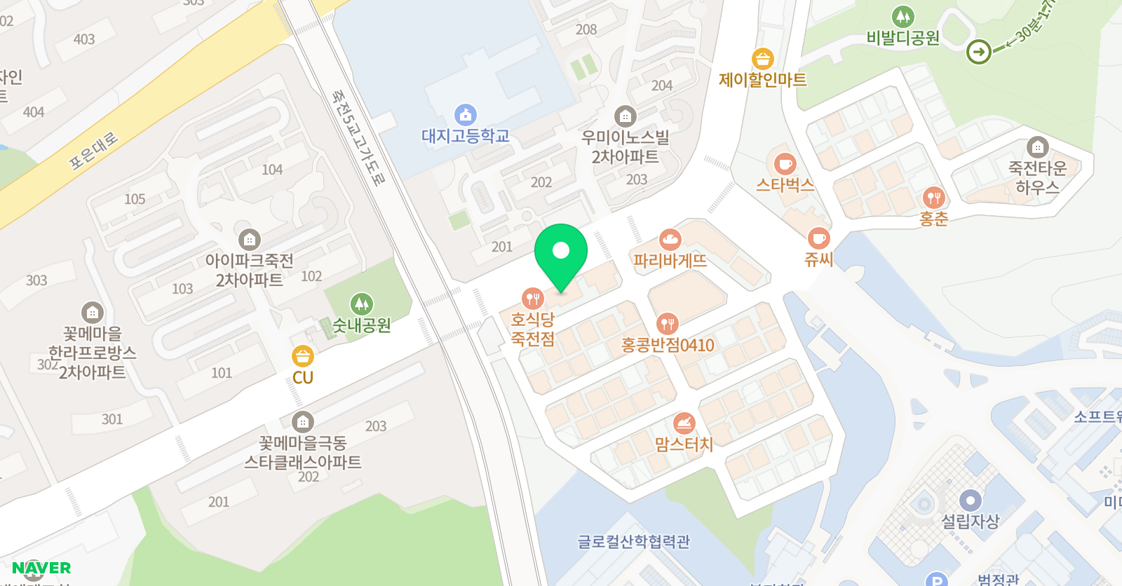 고릴라크루댄스학원 위치
