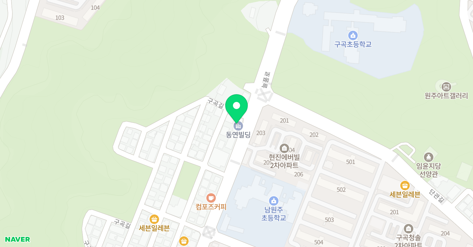 루시드 어학원 남원주캠퍼스 위치