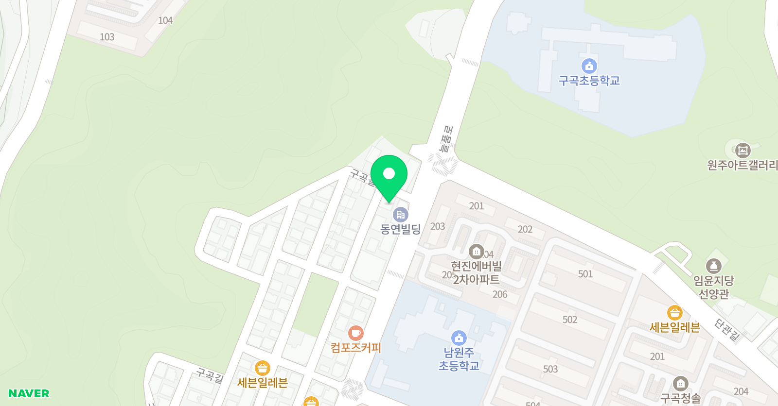 윤선생 영어교실 원주남부센터 위치
