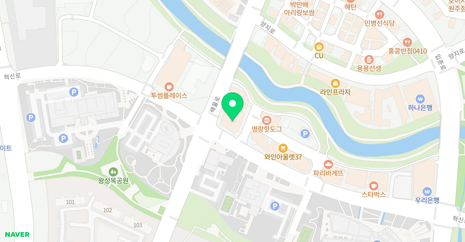 카이로스 수학학원 혁신관 위치