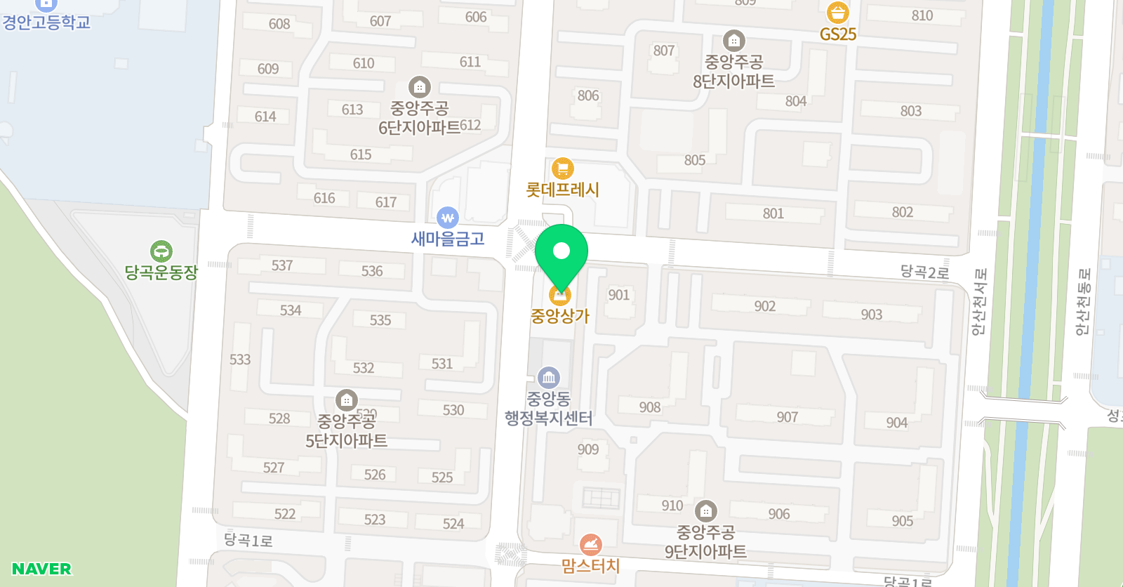 레인보우 태권도 줄넘기 중앙점 위치