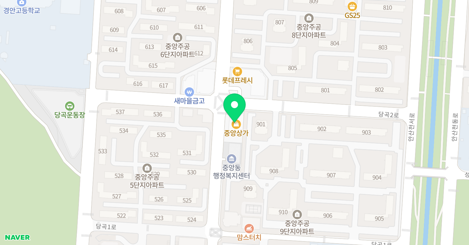 쎈 수학 뮤엠 영어 Top 학원 위치