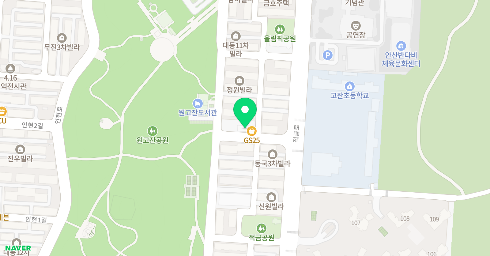 피아노숲 음악학원 위치