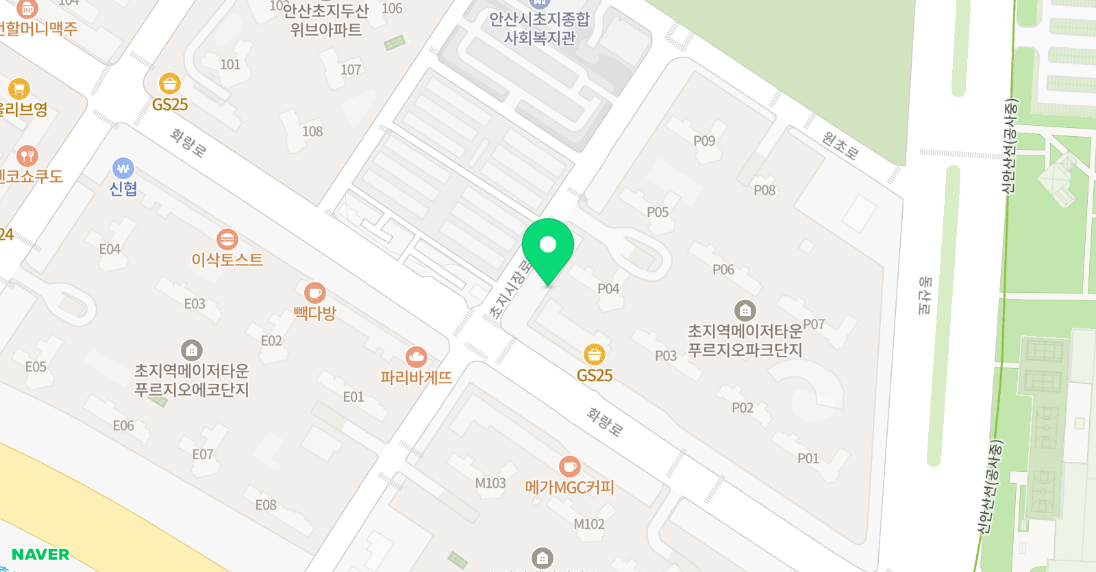 오늘가치 미술학원 위치
