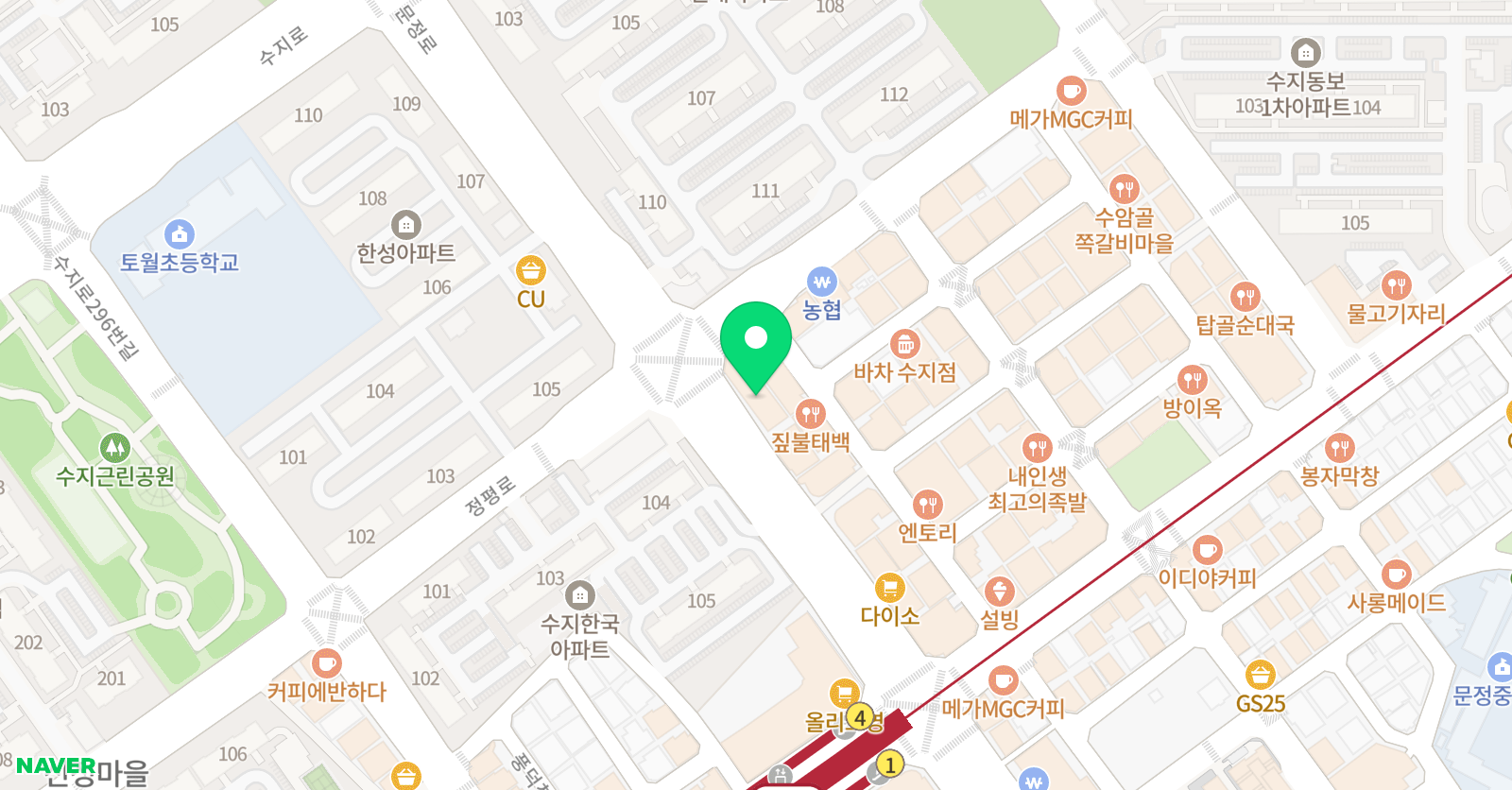 다온 수학학원 위치