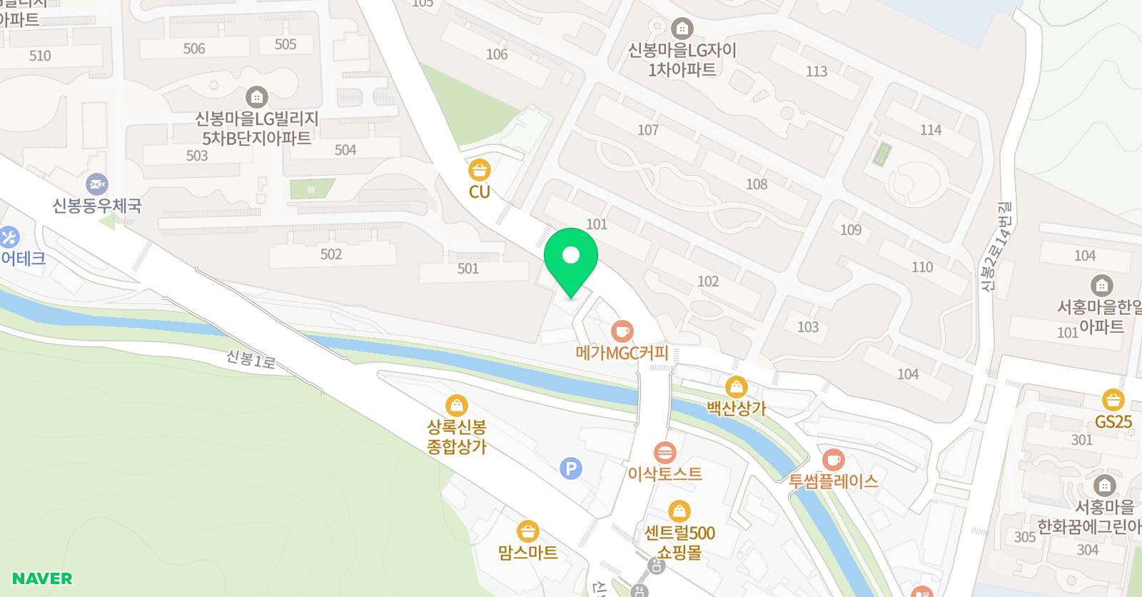 한국파워 점핑 줄넘기클럽 신봉2호점 위치