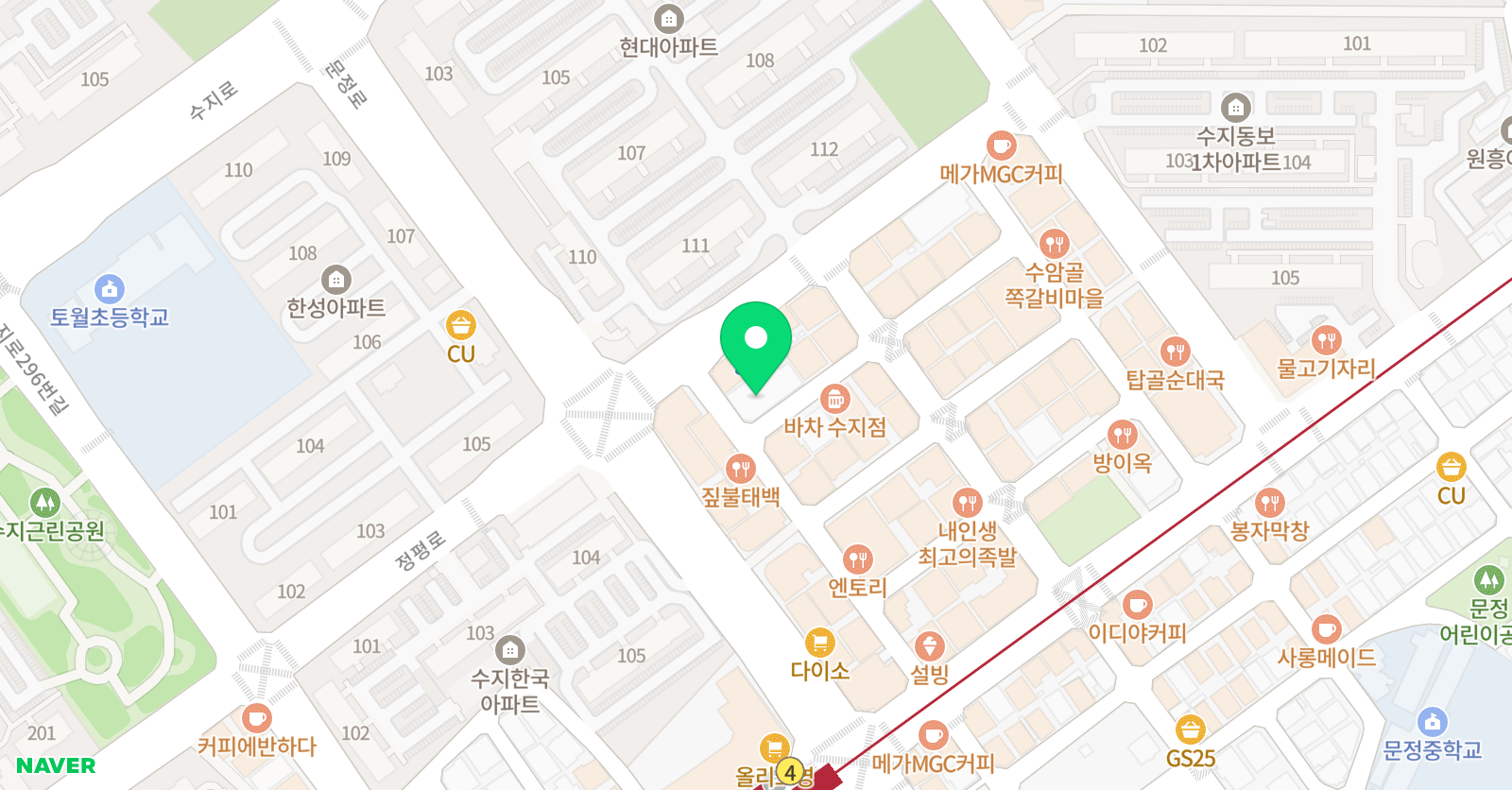 지트에듀케이션 수지 악어수학 중등수학 위치
