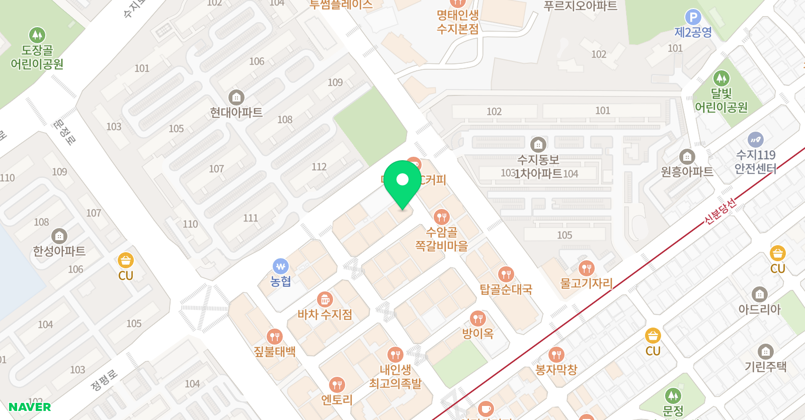 생각하는황소 수학학원 수지학원 위치