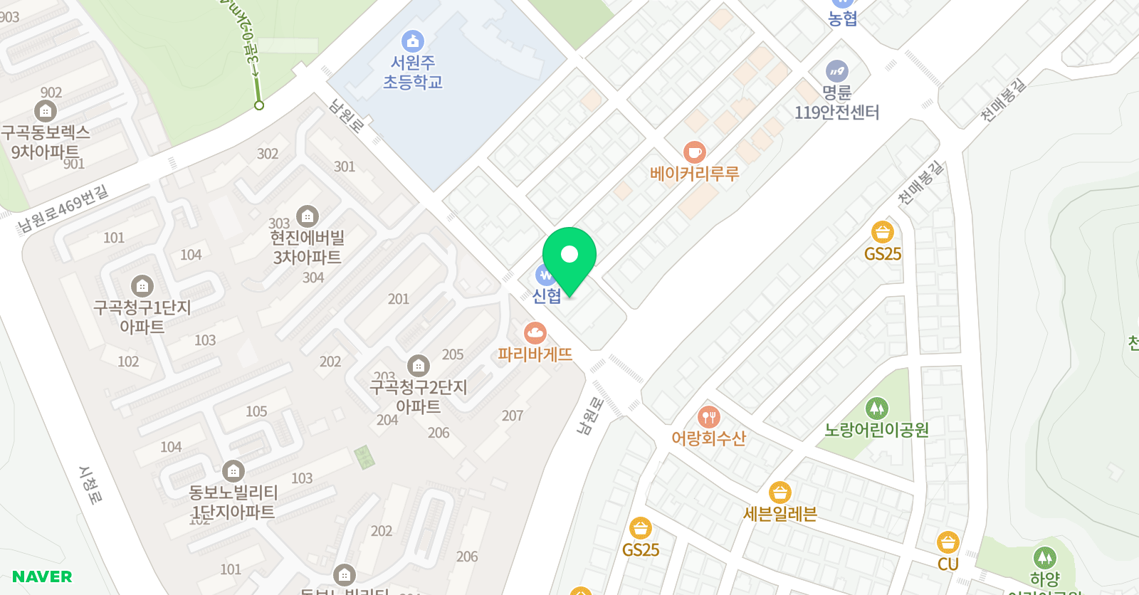책통클럽 서원주센터 위치
