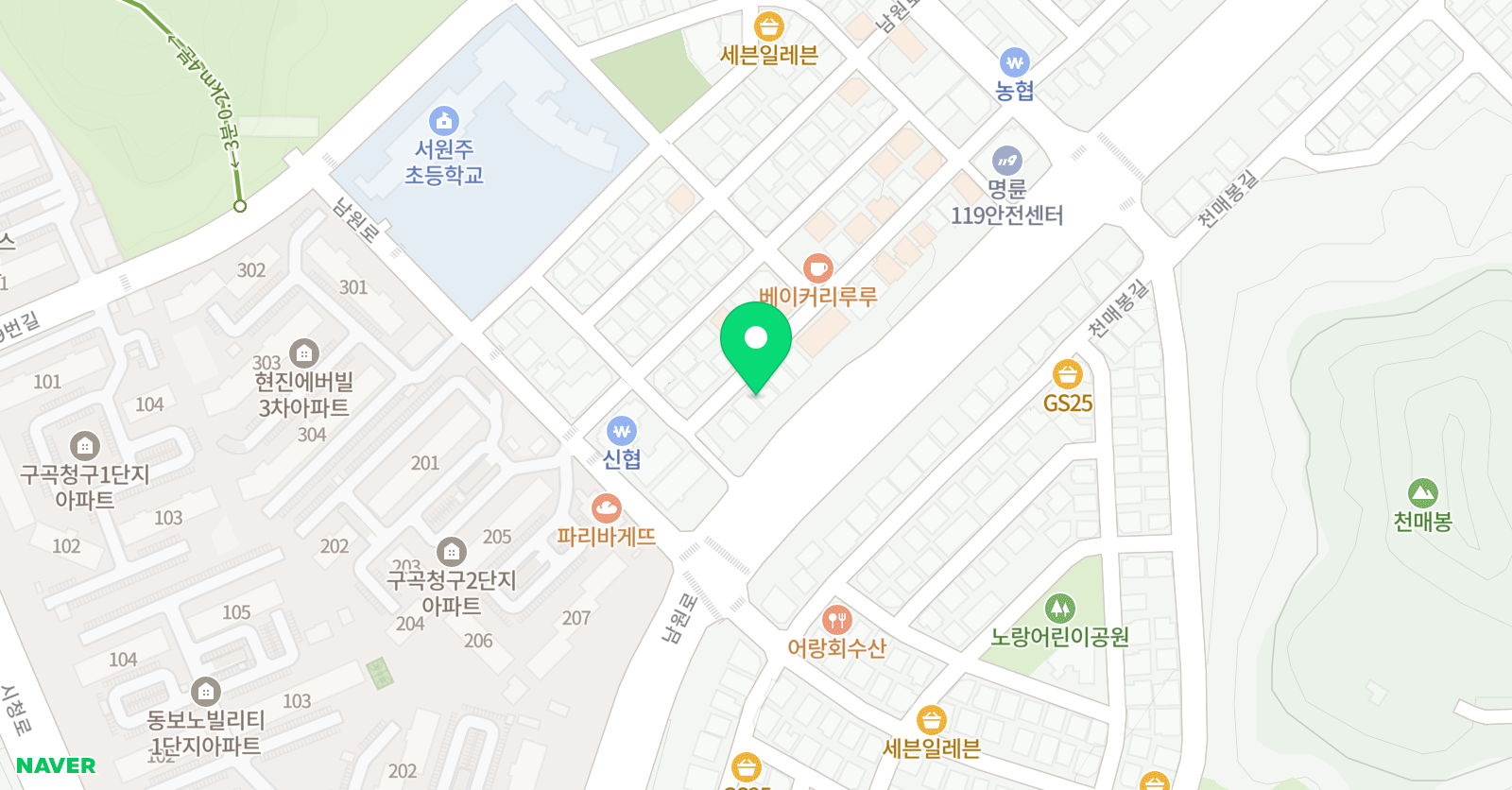 튼튼 영어마스터클럽 메트로점 위치