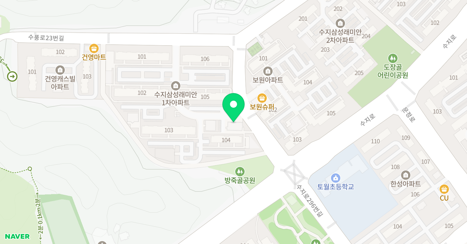 홍익오렌지 미술학원 위치