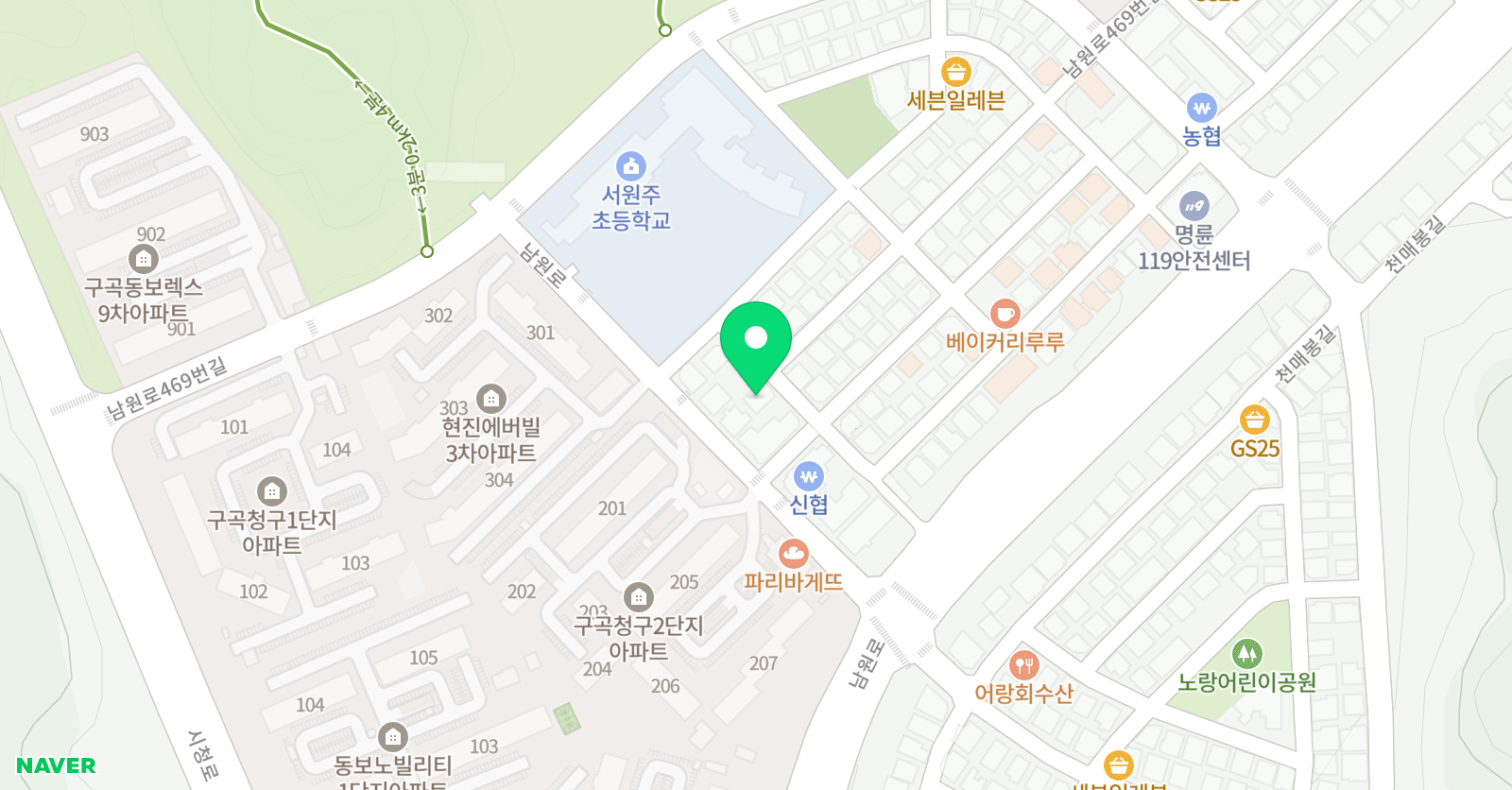 아소비 서원주초점 위치