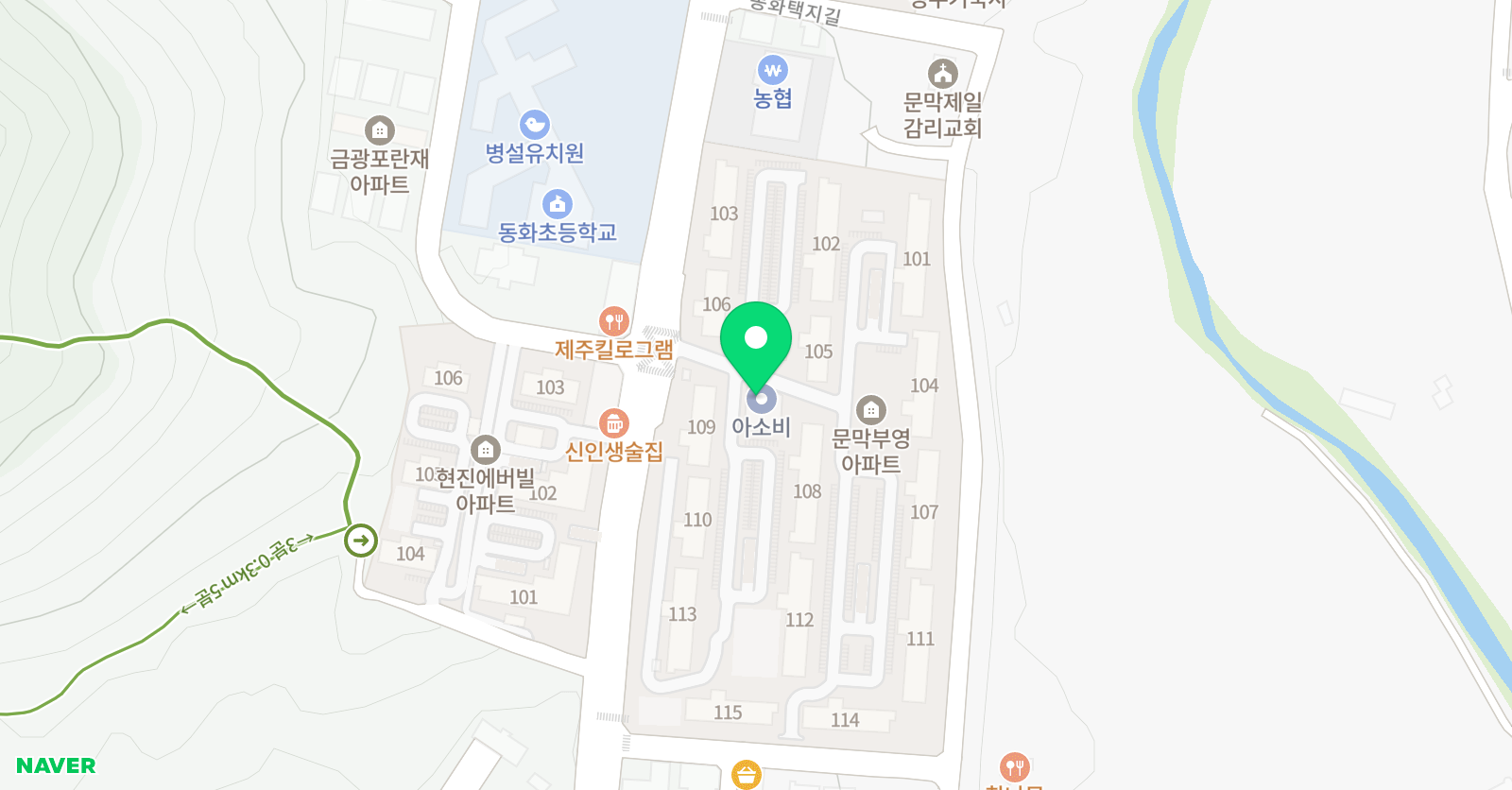 아소비 문막학원점 위치