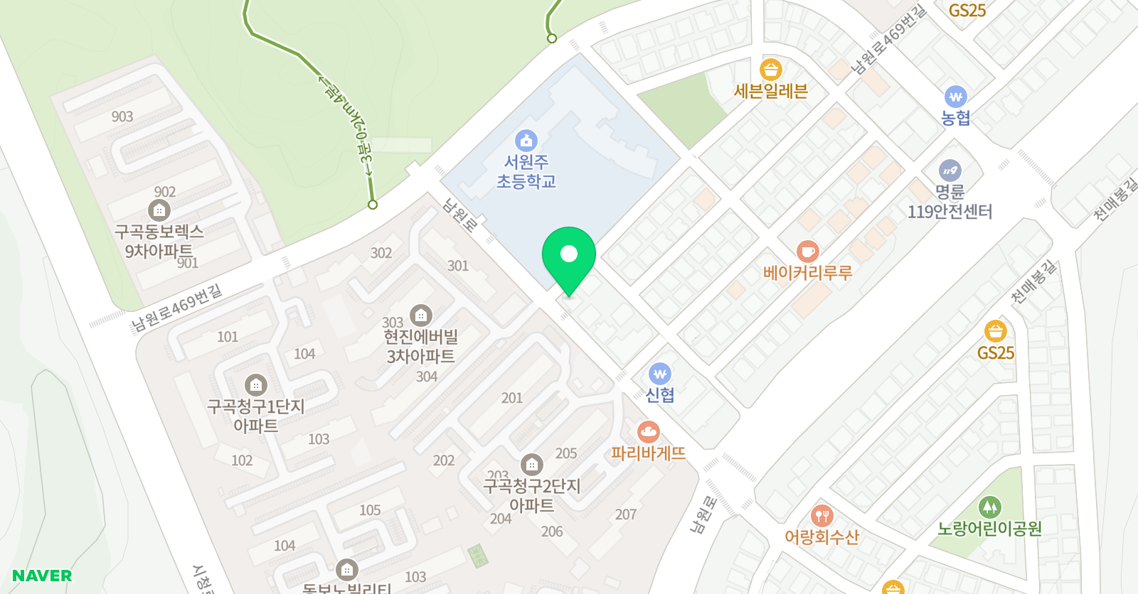 유기농 수학 위치