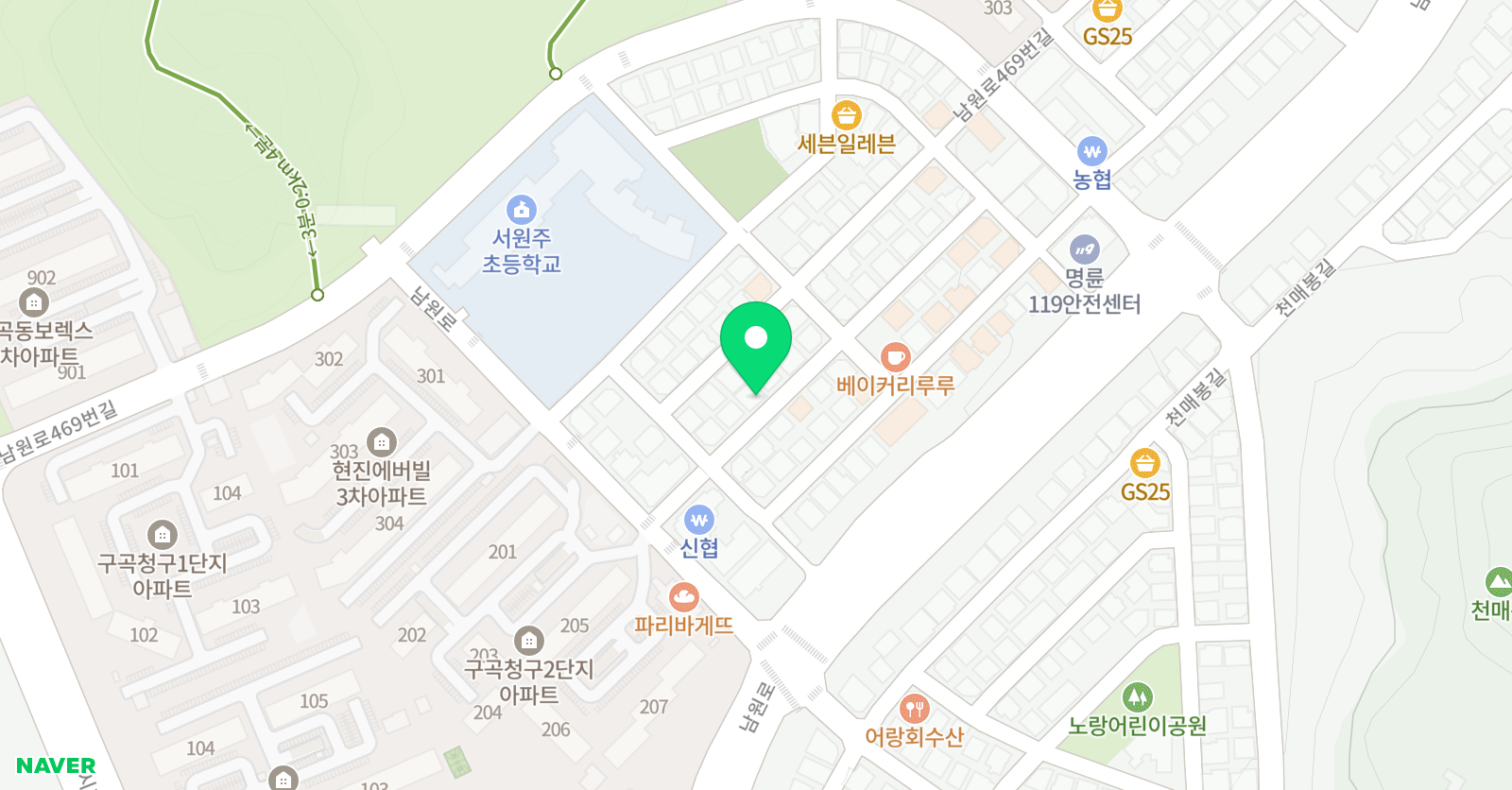 윤선생IGSE 서원주영어수학 학원 위치