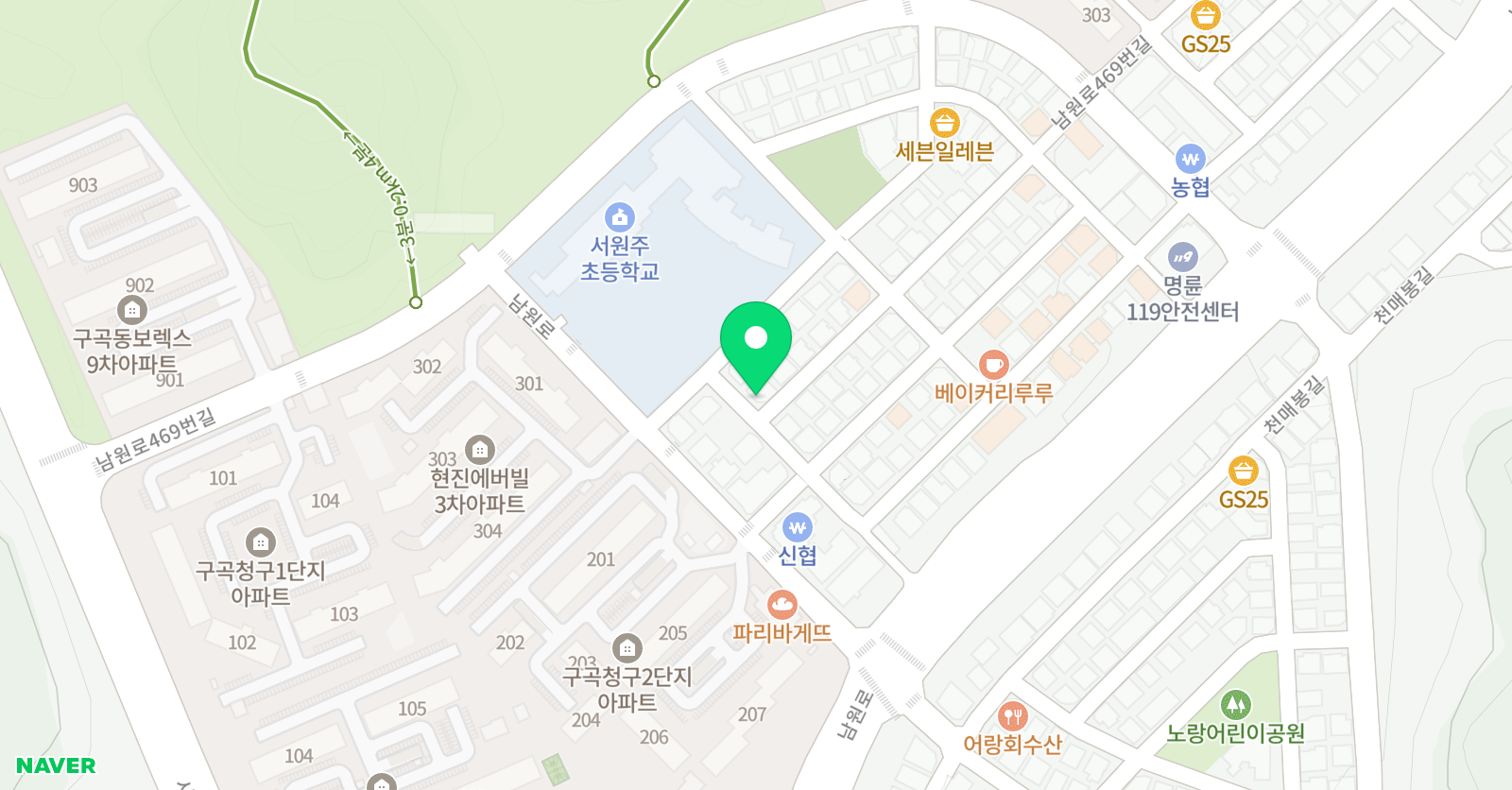 좋아서하는 음악학원 위치