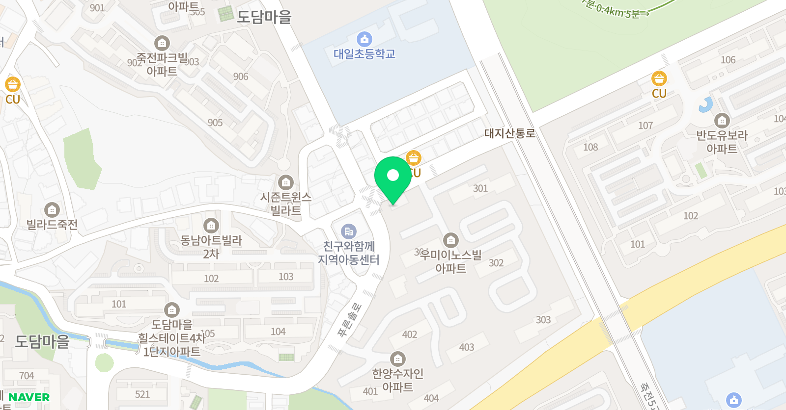 스마트해법 영어 클레어 학원 위치