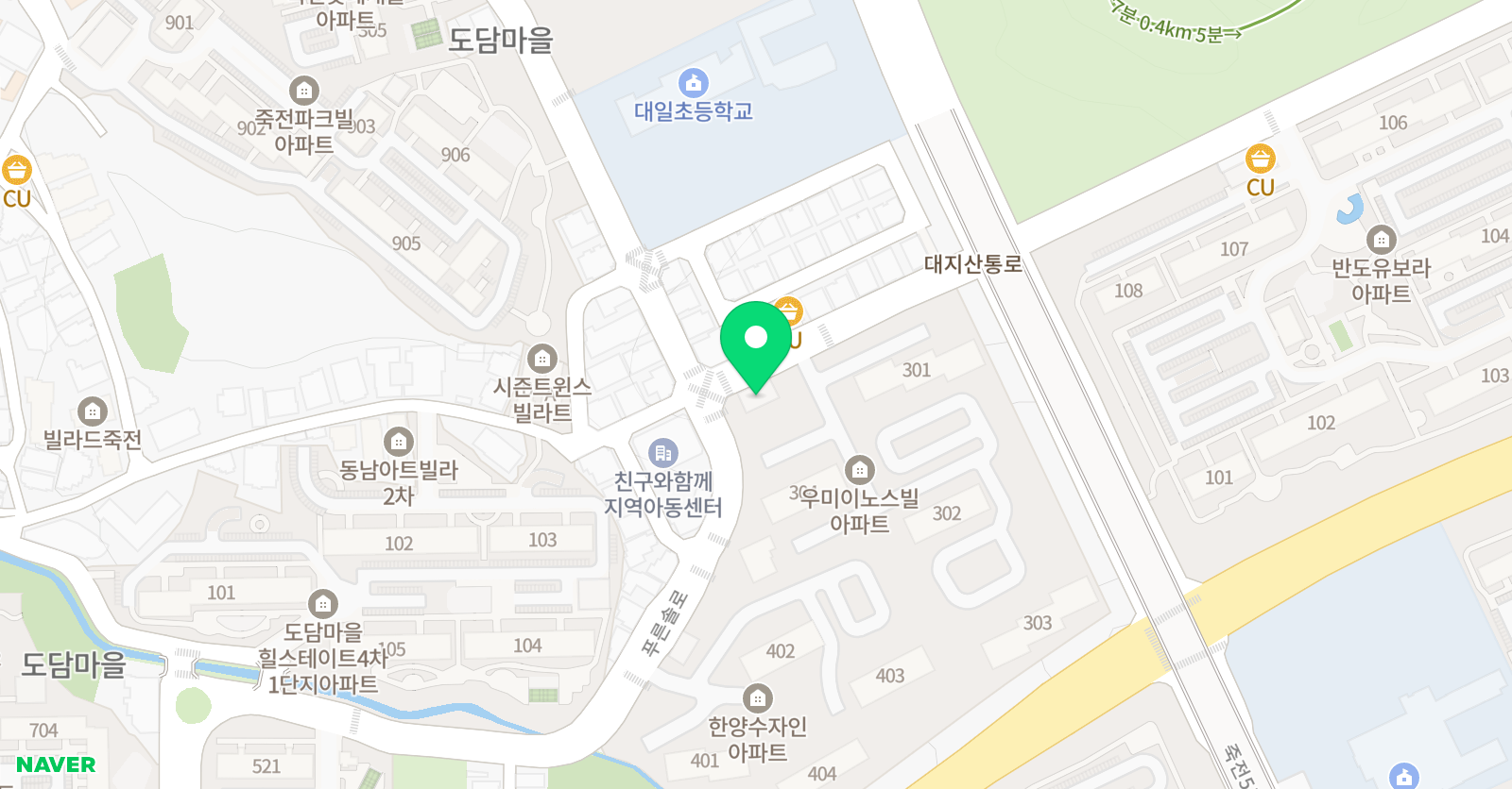 곰 수학학원 위치