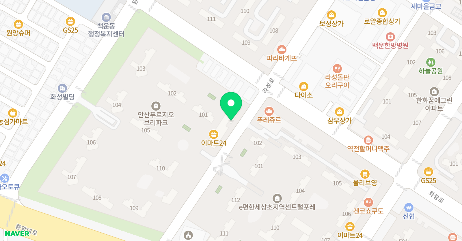 서전 영수학원 위치