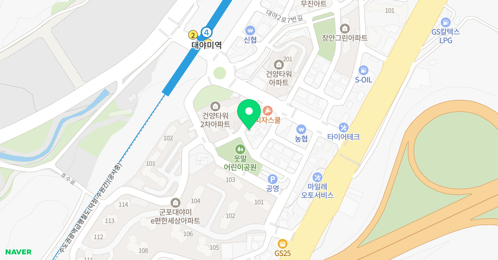 경희대중앙 석사 태권도 위치