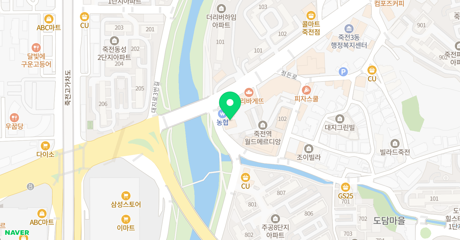 뿌리깊은나무 태권도 죽전본관 위치
