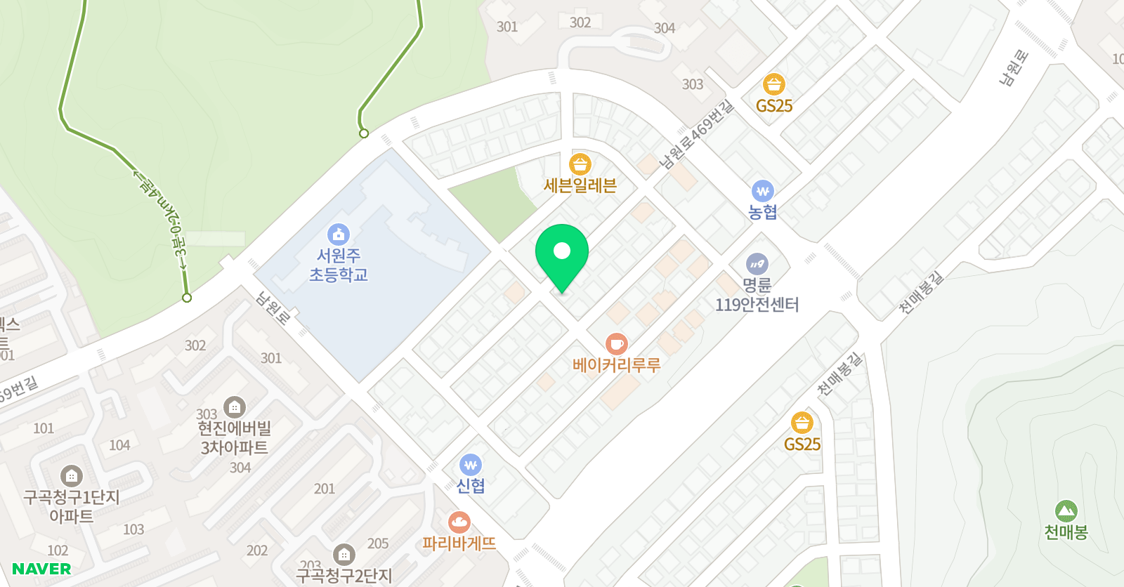 삼성 영어 서원주캠퍼스 위치