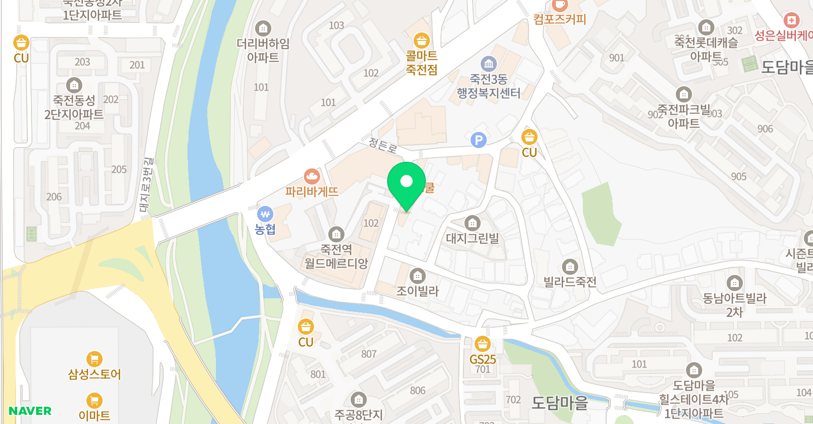 피앤아이 뮤직학원 위치
