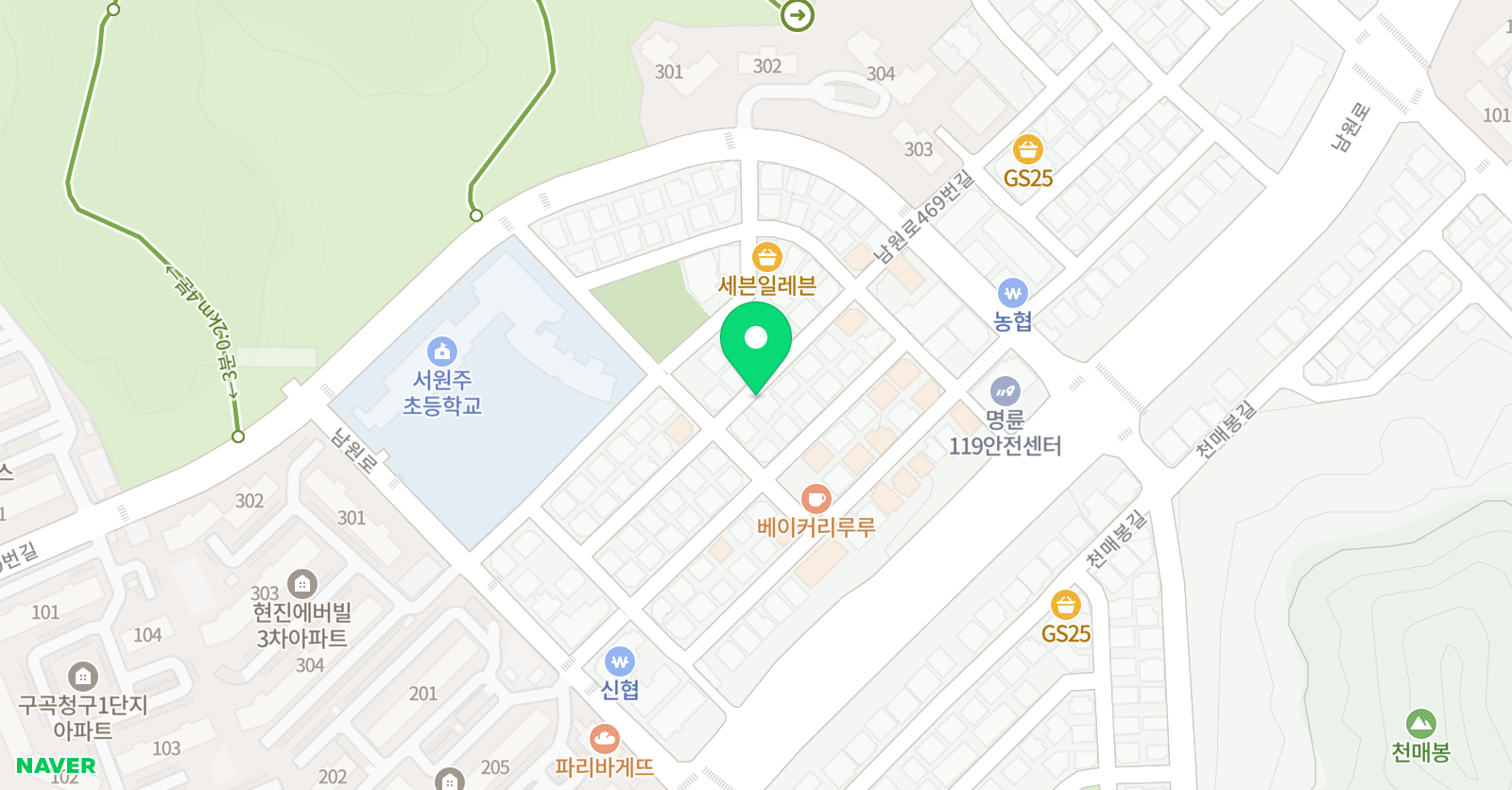 피움 피아노음악학원 위치