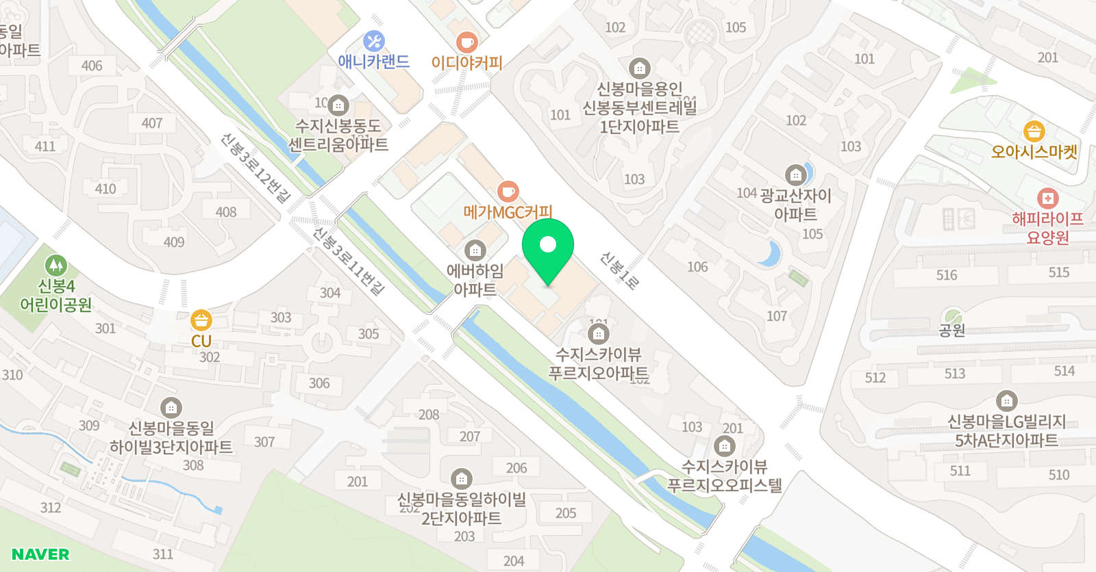 JNA댄스스튜디오댄스스튜디오 신봉점 위치