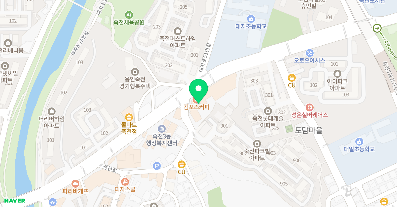 시티앤핏 복싱 죽전점 위치