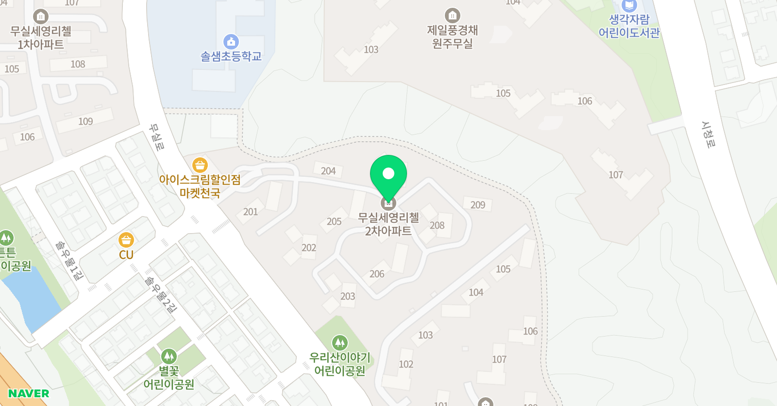 스마트해법수학 원주무실세영점 위치