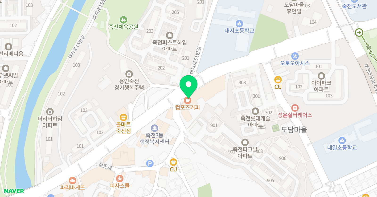 잉글리쉬무무 죽전제2학습관 위치