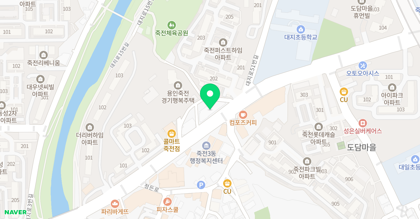 삼성 영어셀레나 대지학원 위치