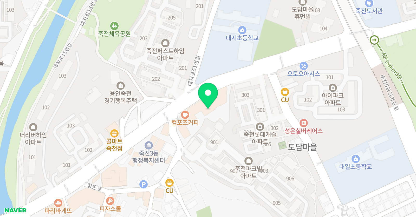 윤선생IGSE 죽전영어학원 위치