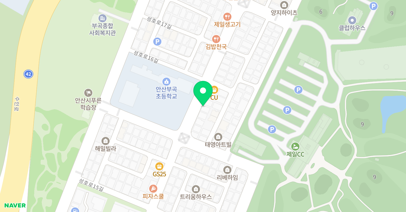스마트해법 수학 안산영재해법점 위치