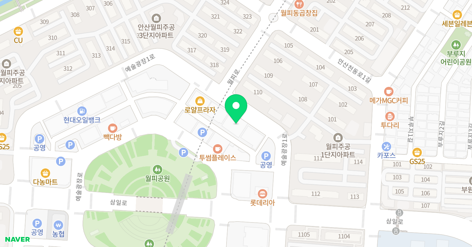 정쌤 수학학원 위치