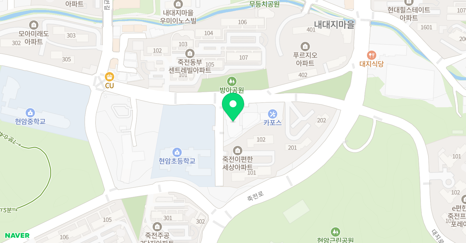 경희대LS 태권도 죽전관 위치