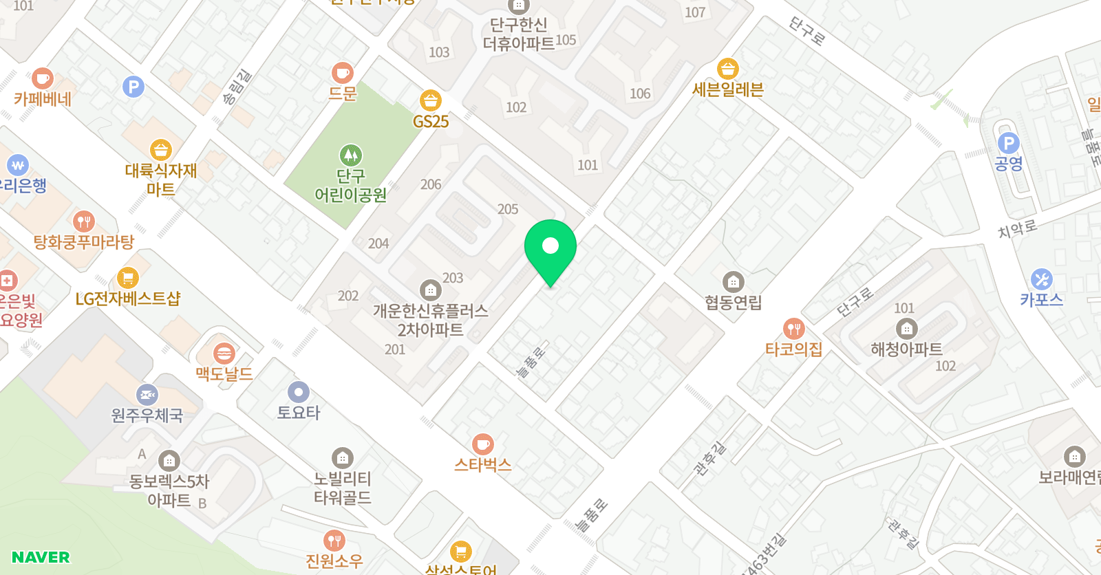 버클리앤 피아노 아카데미 음악교습소 위치