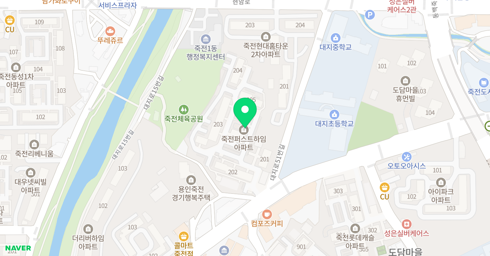 링키영어 죽전도담점 위치