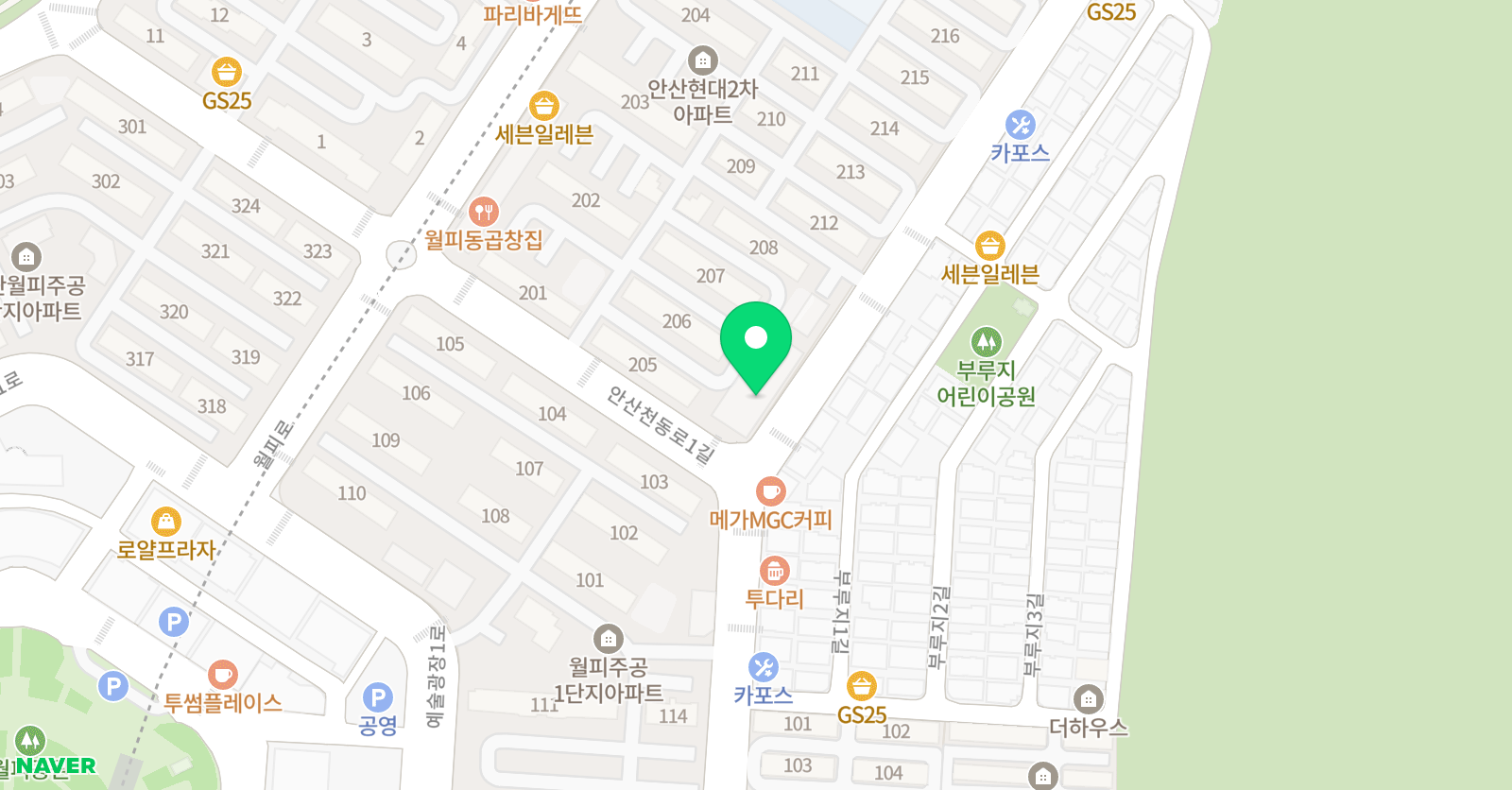 토마스 잉글리시 스쿨 월피교습소 위치