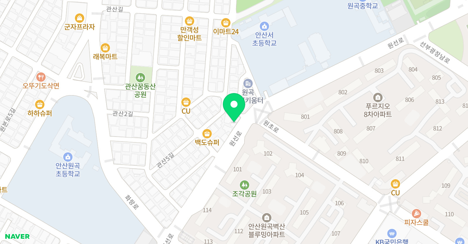풀앤풀 미술음악학원 위치