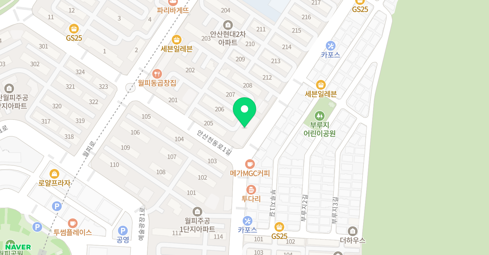 라온 미술 위치