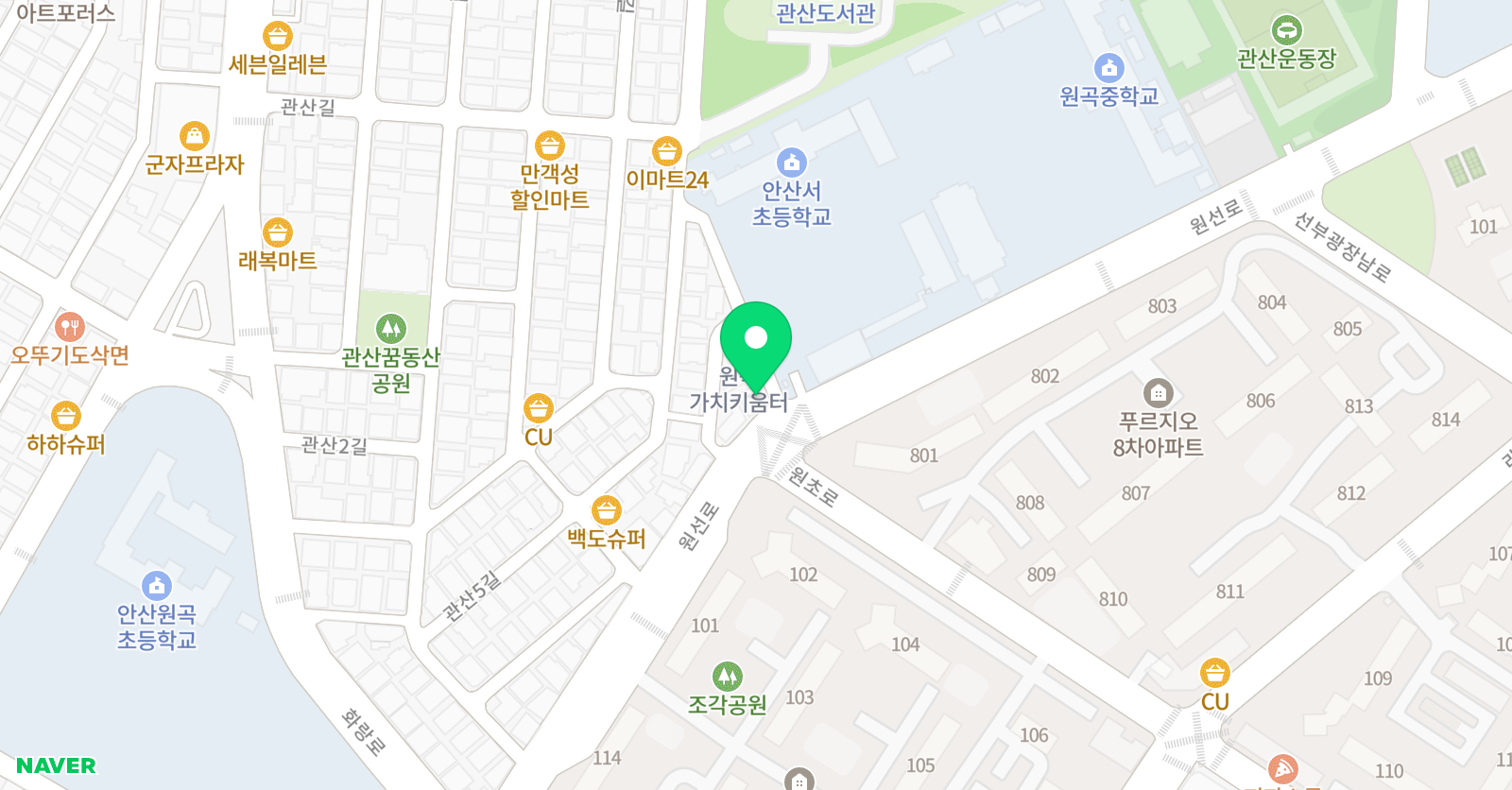 퍼스트 영어수학학원 위치