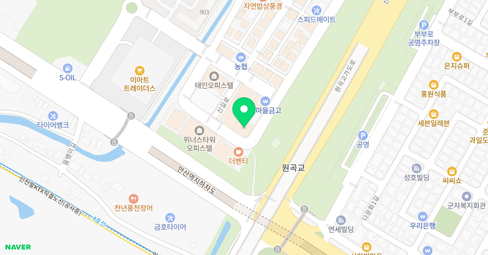 올파이학원 위치