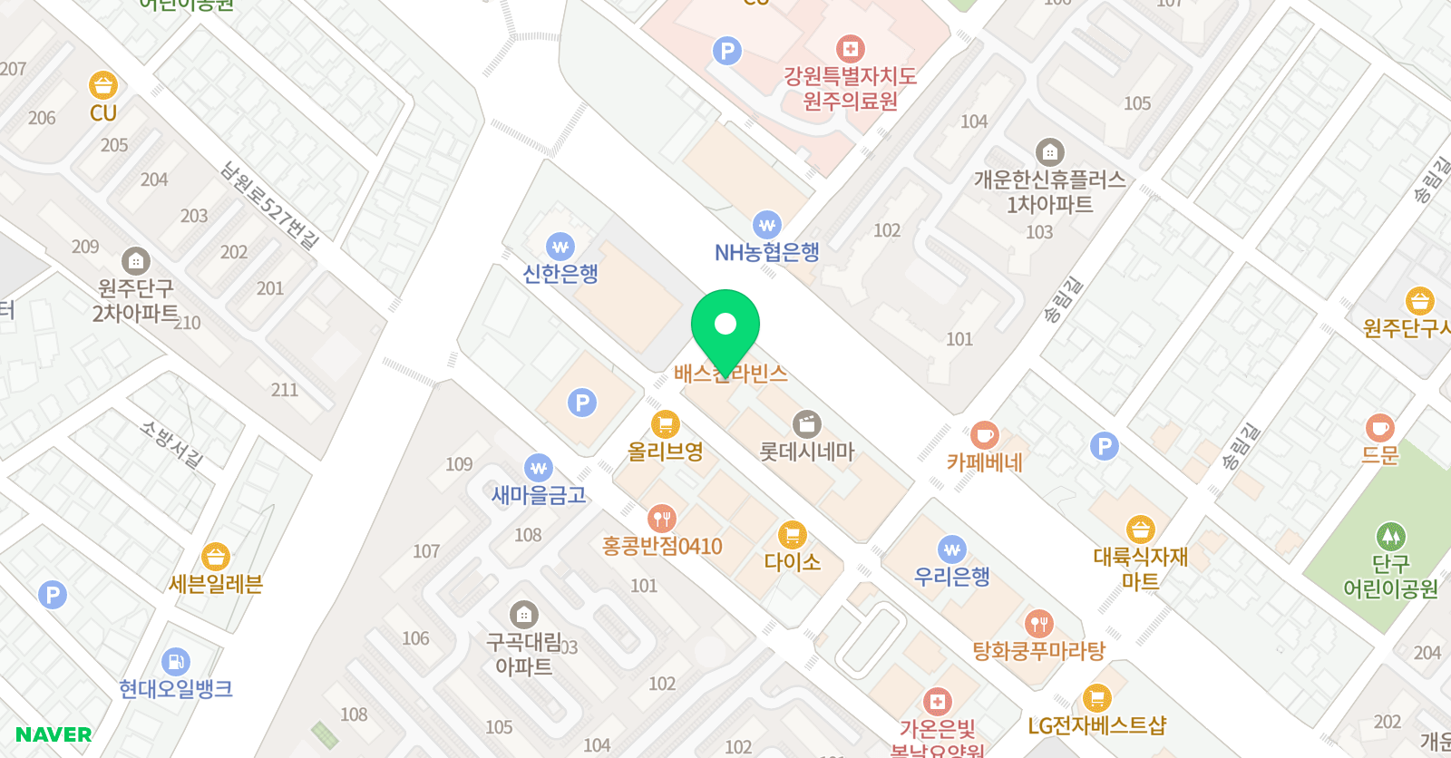 이원 학원 위치
