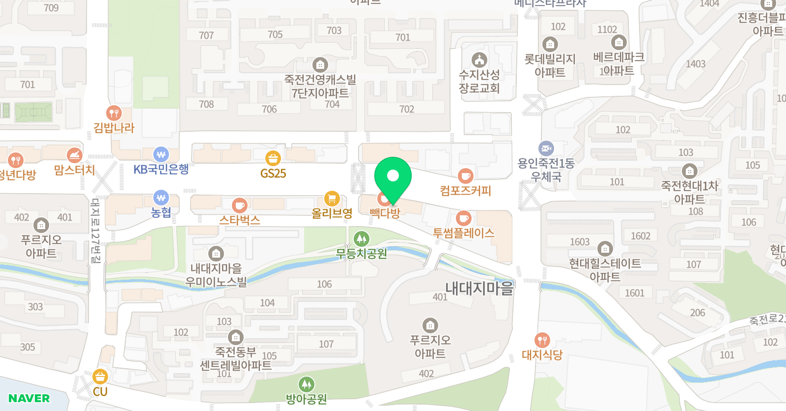 스마트해법 수학 죽전내대지점 위치