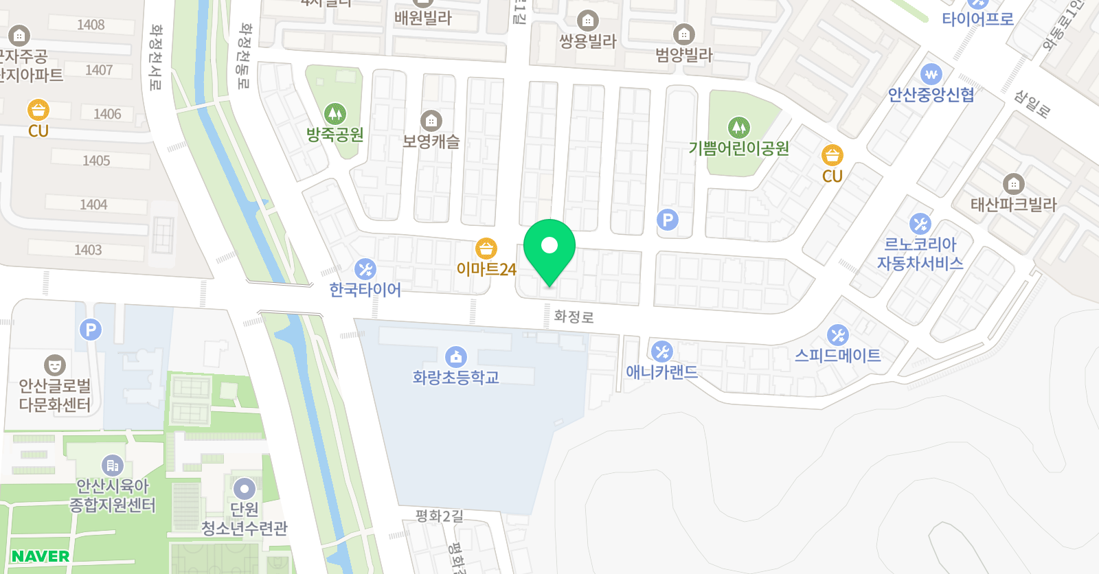 품 태권도 안산와동점 위치