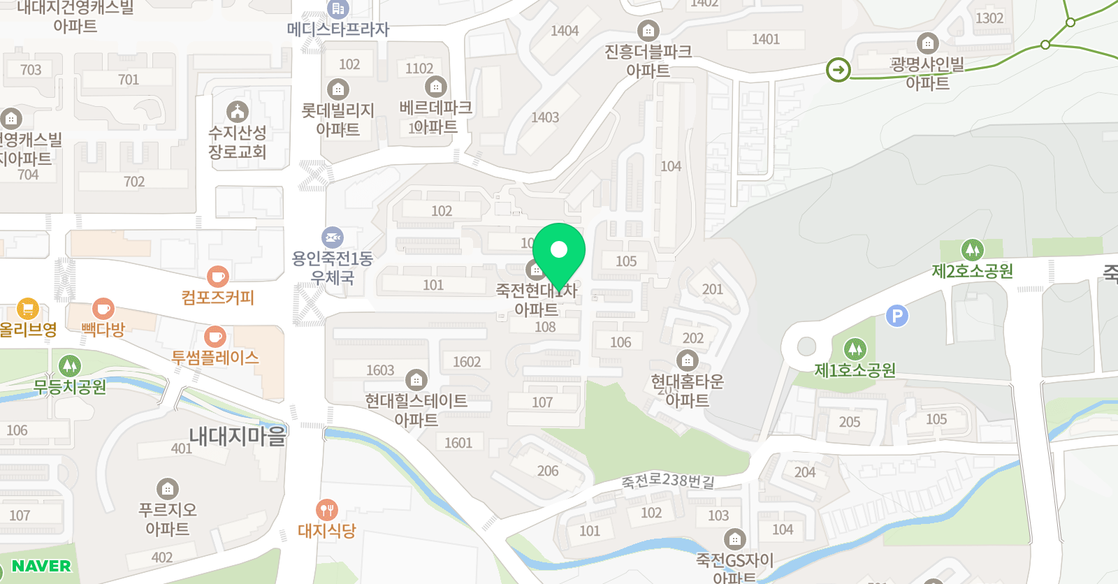 숲 피아노 위치