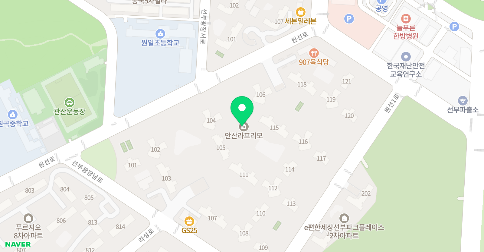 천재 영어학원 위치
