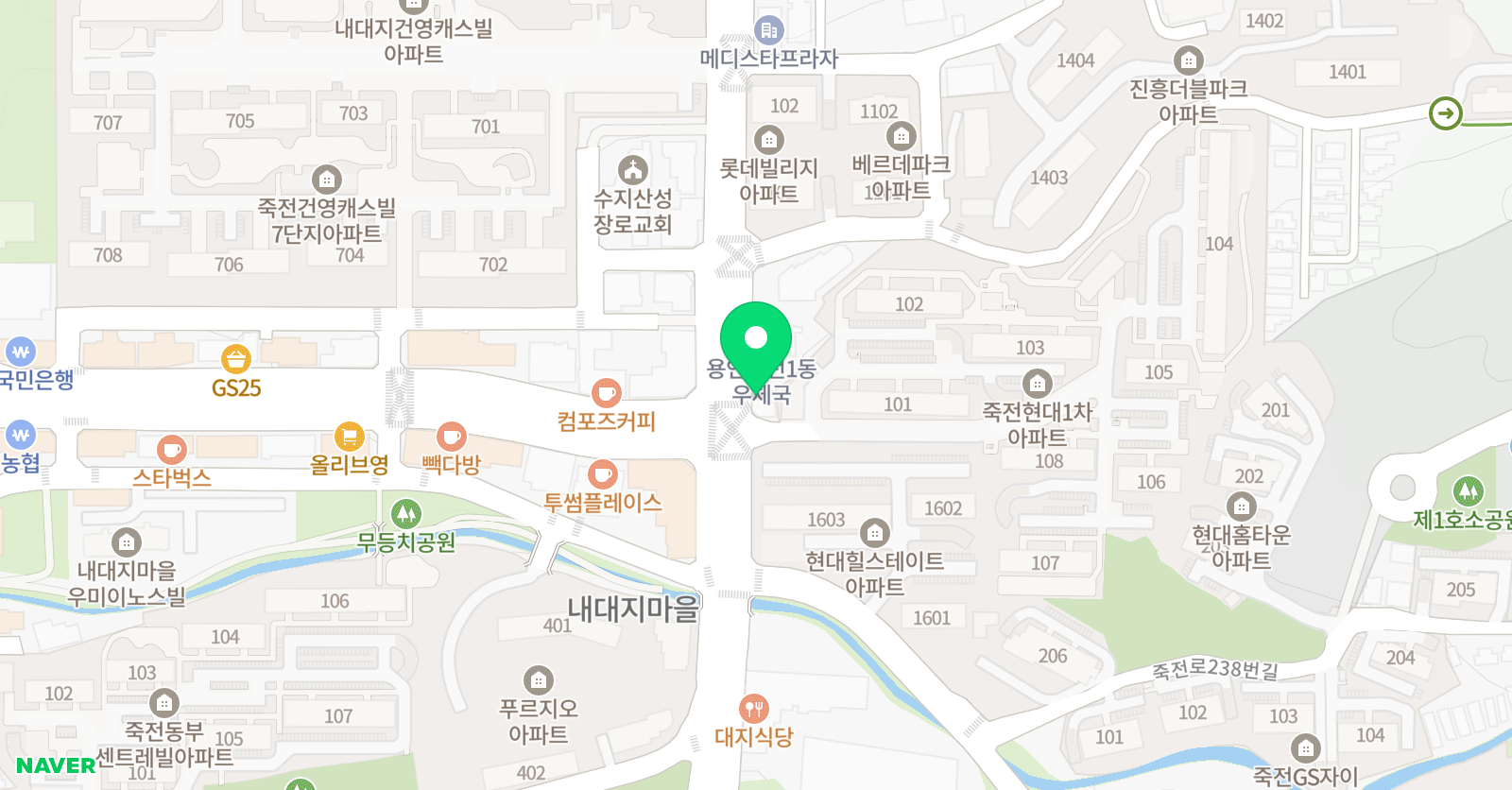 죽전 합기도 위치